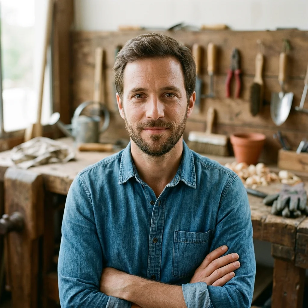 Portrait de Julien Berthier, expert extérieur et jardin de Maison et Feuillage